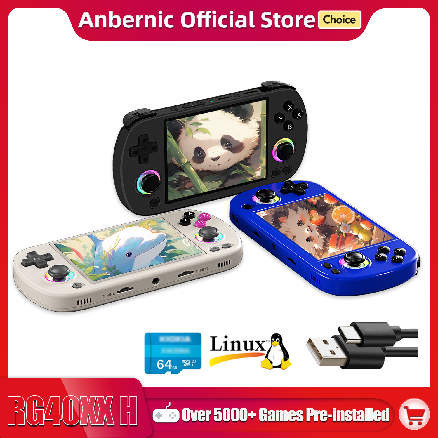Retro Gaming Os - ANBERNIC RG40XX H Handheld Game Console