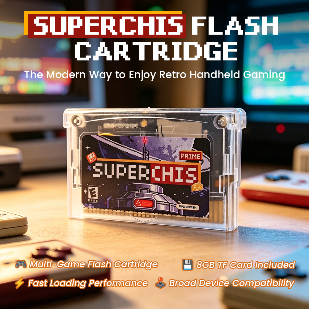 Retro Gaming Expo - Retro Superchis Flash Game Cartridge With