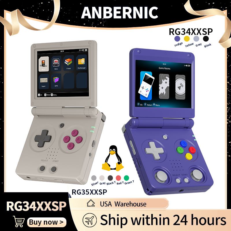 Anbernic RG34XXSP RG35XXSP Fli - Retro Gaming Os のレビューと価格