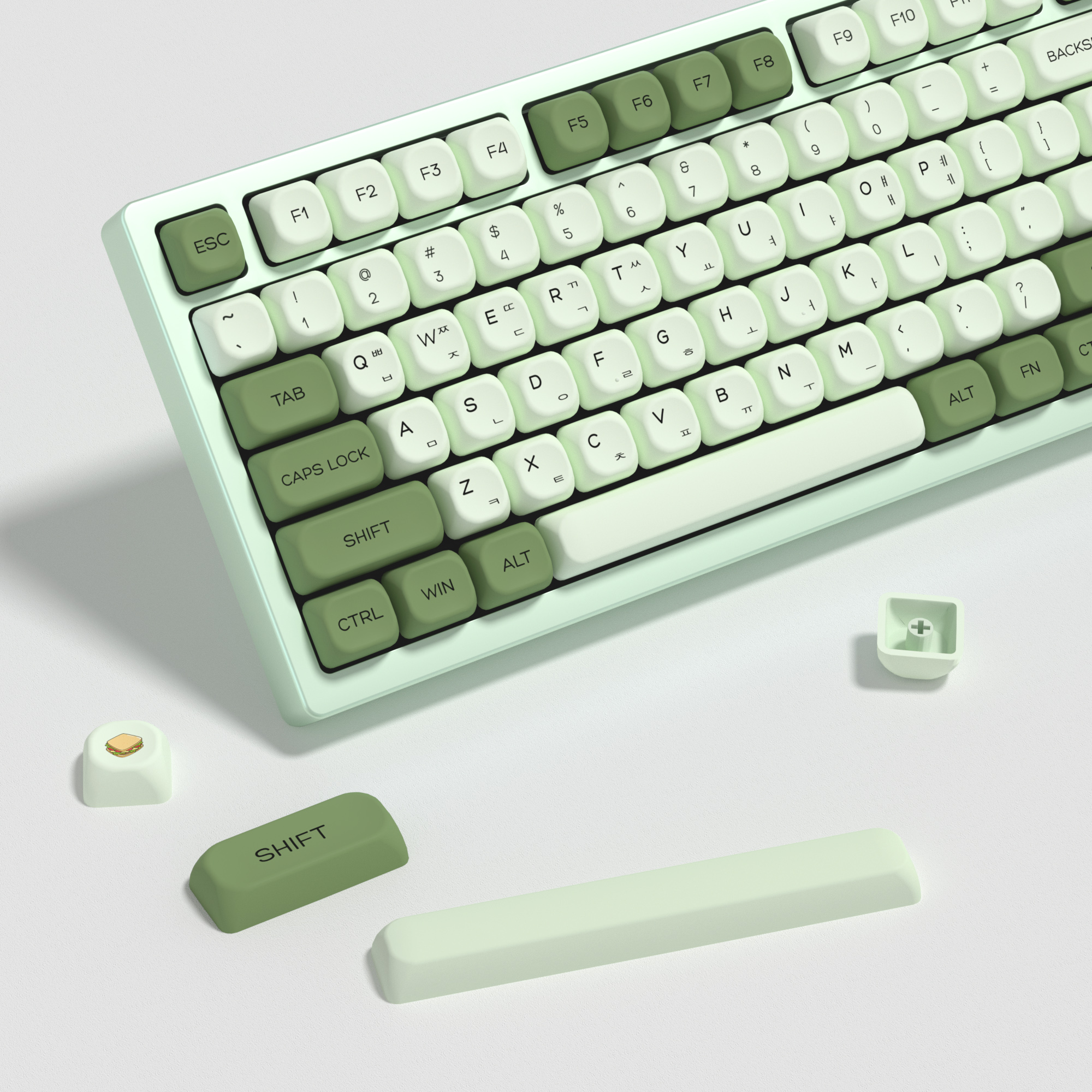 KBDiy Matcha Korean Keycap Gre - Retro Gaming Mac のレビューと価格