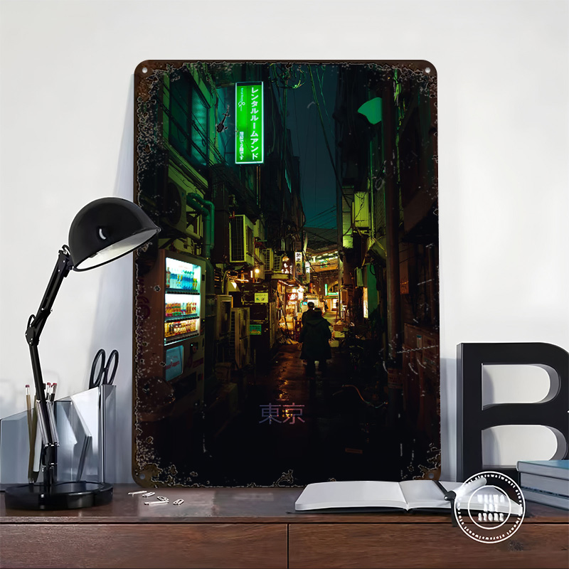Tokyo Backstreet With Text Pri - Retro Gaming Tokyo のレビューと価格