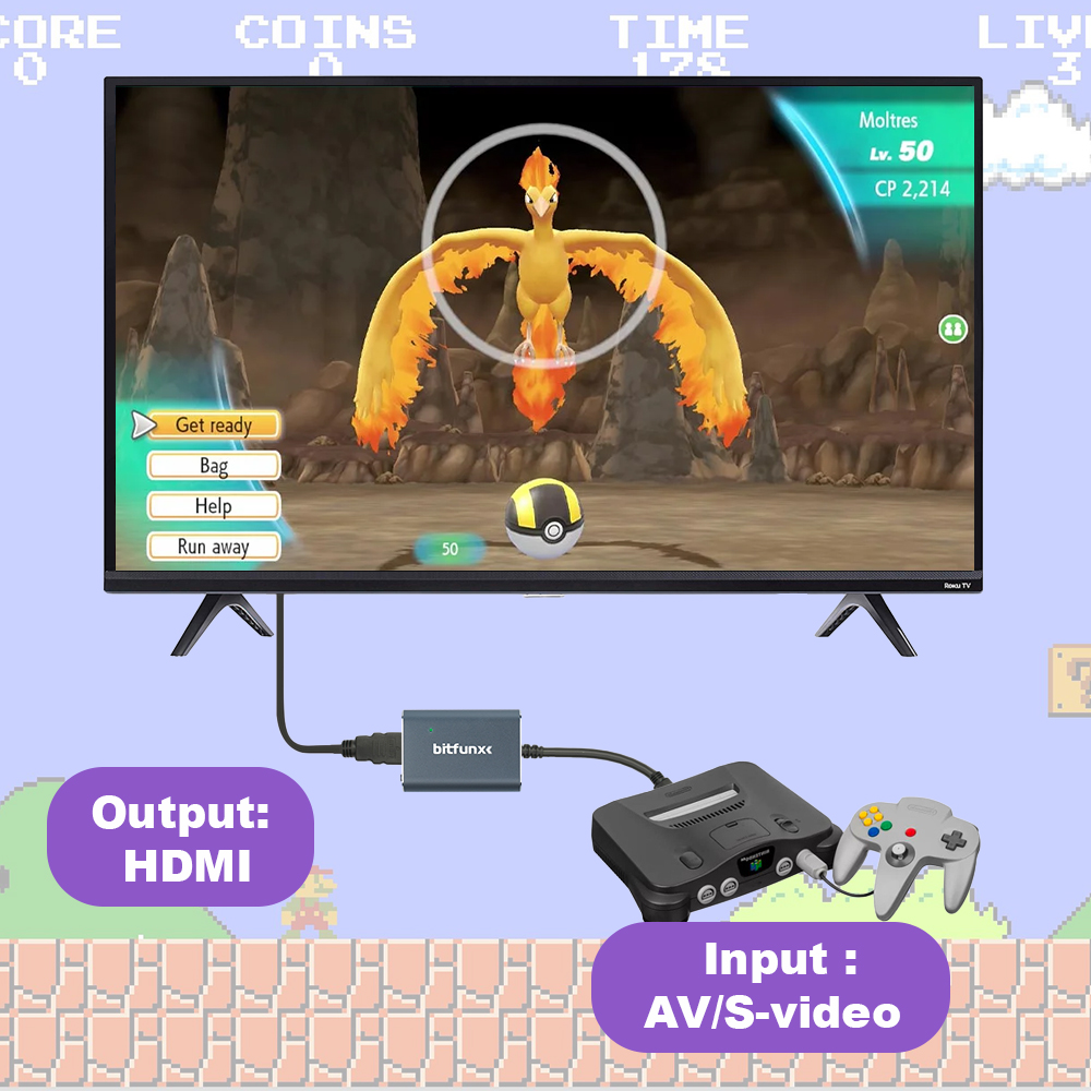 Bitfunx 720P Svideo / AV To HD - Retro Gaming Expo のレビューと価格