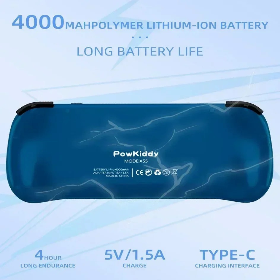 POWKIDDY X55 Handheld Game Con - Retro Gaming Os のレビューと価格