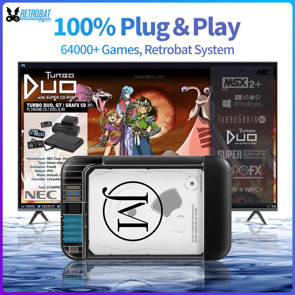 RETROBAT Portable 500G Gaming  - Retro Gaming Os のレビューと価格