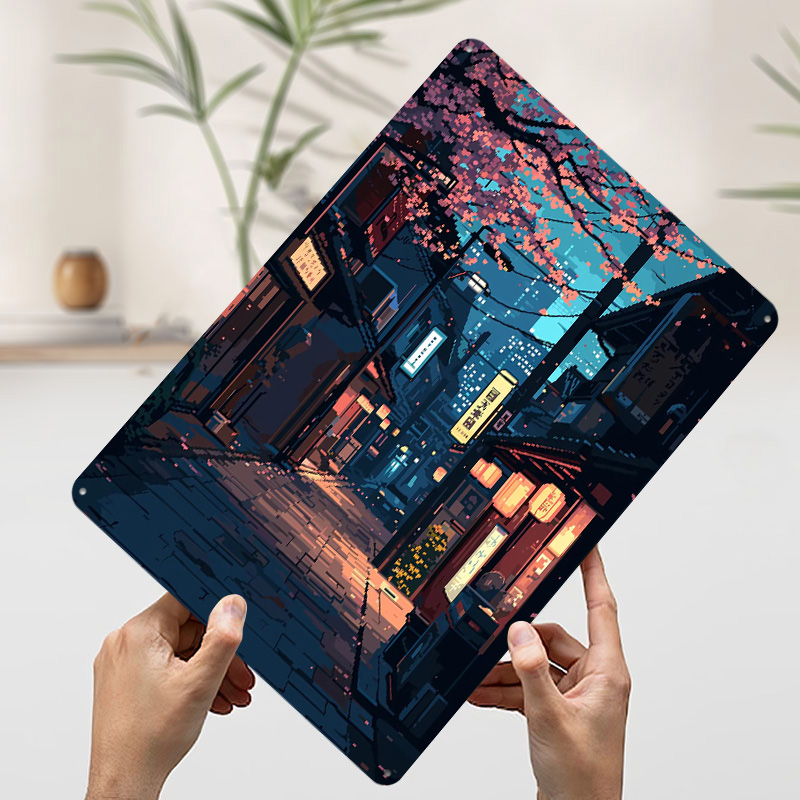 Tokyo Japan Pixel Art Tin Plaq - Retro Gaming Tokyo のレビューと価格