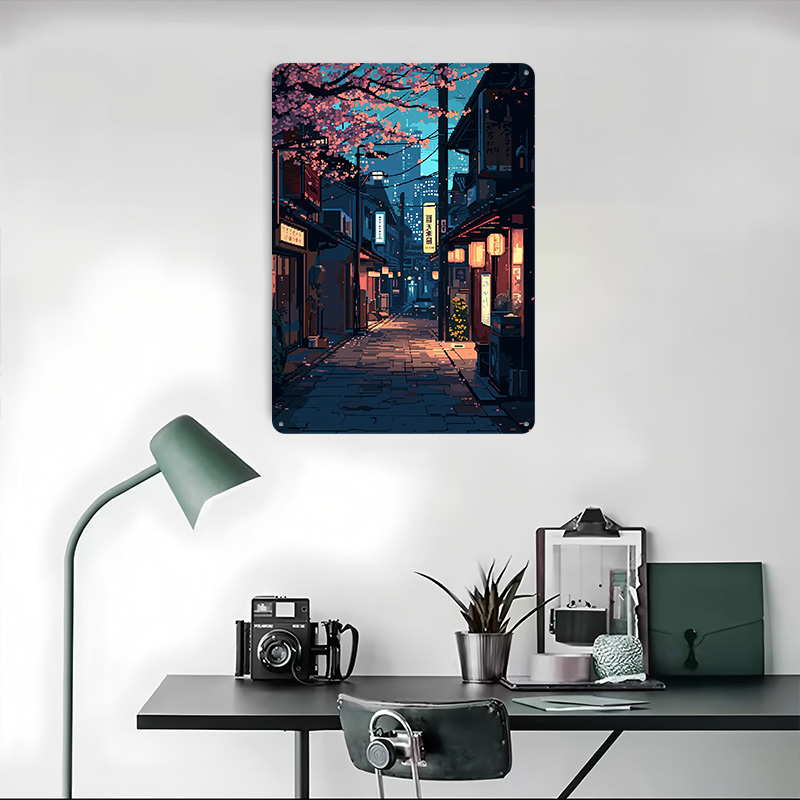 Tokyo Japan Pixel Art Tin Plaq - Retro Gaming Tokyo のレビューと価格