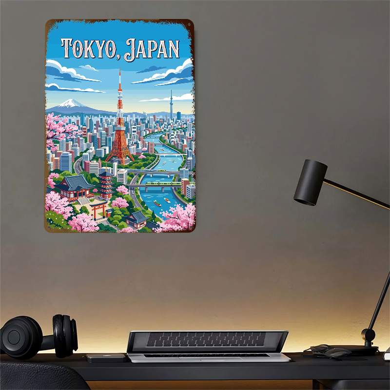 Tokyo Cityscape With Cherry Bl - Retro Gaming Tokyo のレビューと価格
