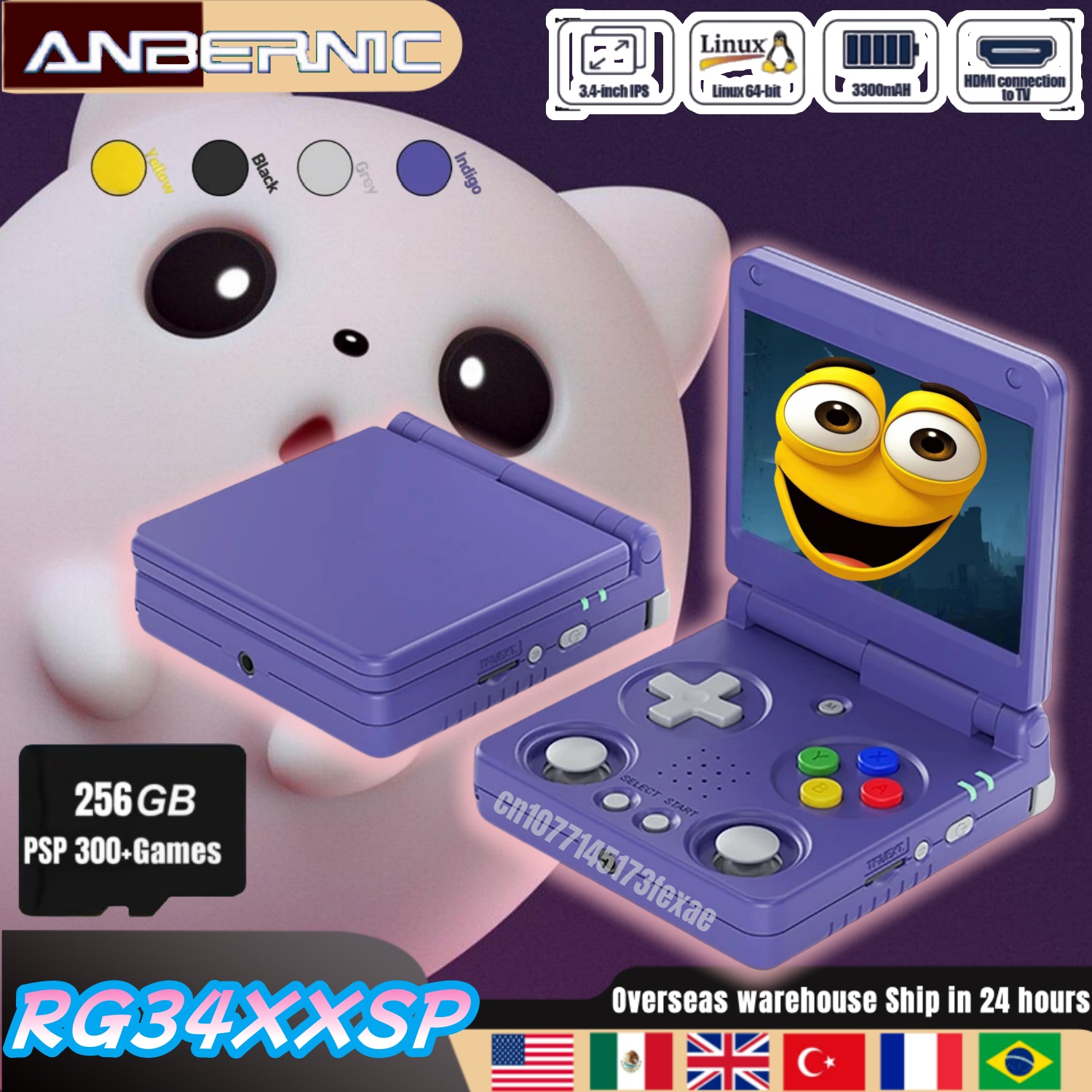 Anbernic RG34XXSP Retro Handhe - Retro Gaming Years のレビューと価格