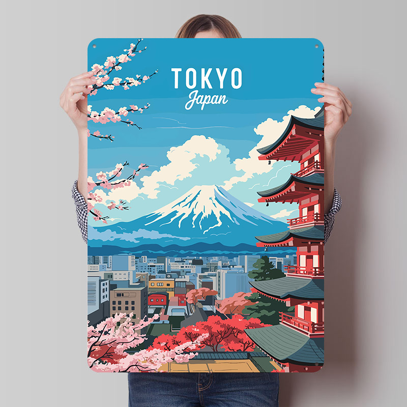 Tokyo Japan Travel Tin Plaque  - Retro Gaming Tokyo のレビューと価格