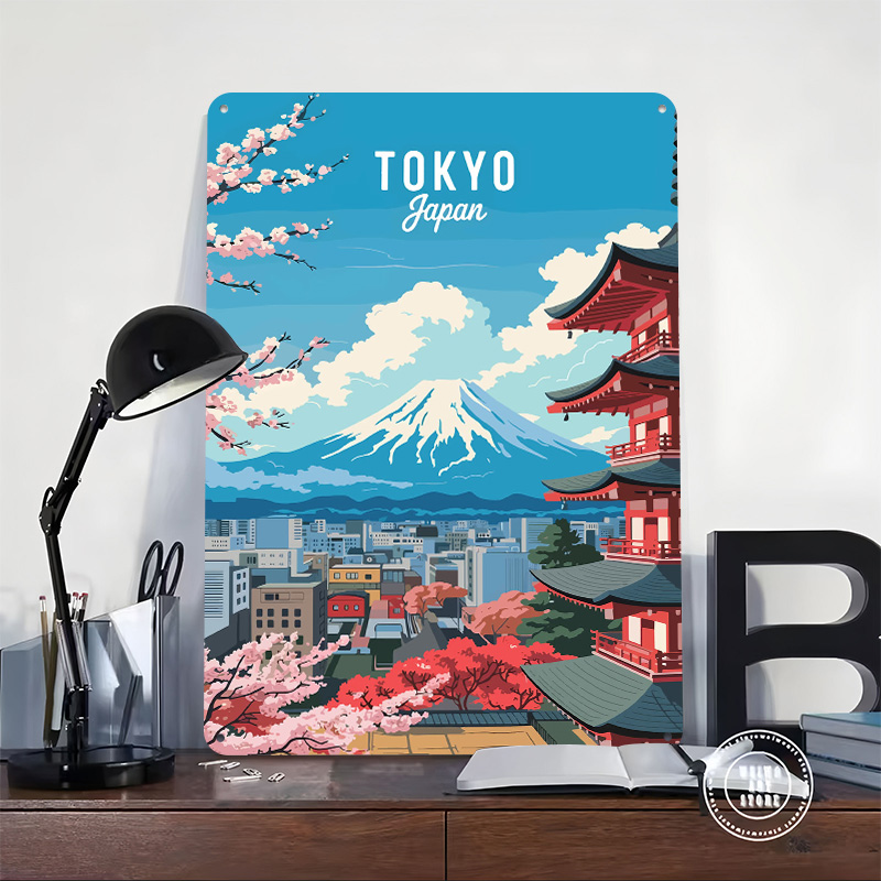 Tokyo Japan Travel Tin Plaque  - Retro Gaming Tokyo のレビューと価格