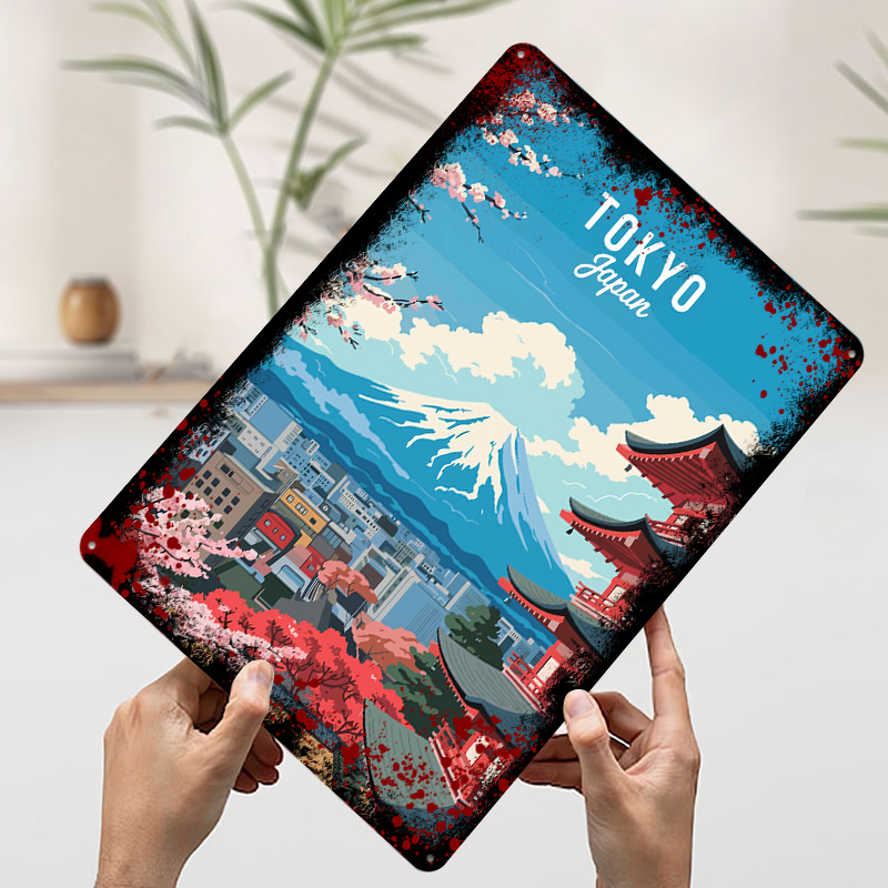 Tokyo Japan Travel Tin Plaque  - Retro Gaming Tokyo のレビューと価格