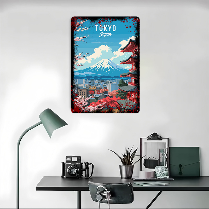 Tokyo Japan Travel Tin Plaque  - Retro Gaming Tokyo のレビューと価格