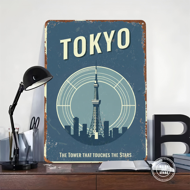 Tokyo Tower Vintage Travel Pri - Retro Gaming Tokyo のレビューと価格