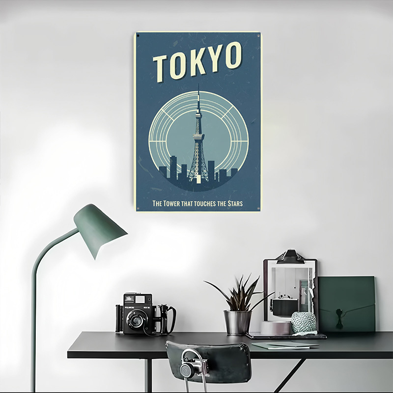 Tokyo Tower Vintage Travel Pri - Retro Gaming Tokyo のレビューと価格