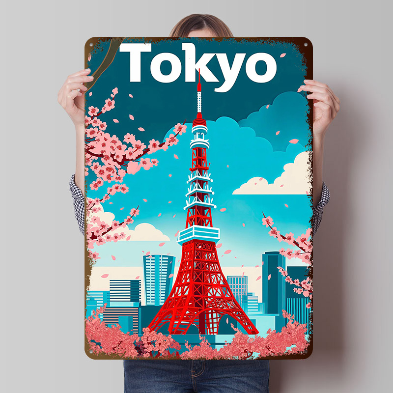 Tokyo Travel Tinplate Poster C - Retro Gaming Tokyo のレビューと価格