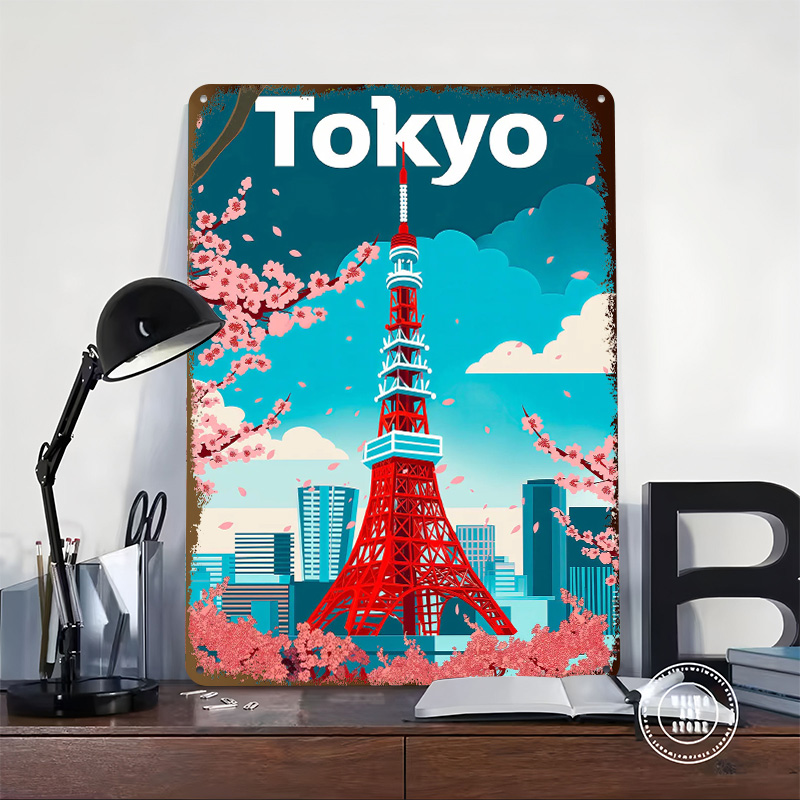 Tokyo Travel Tinplate Poster C - Retro Gaming Tokyo のレビューと価格