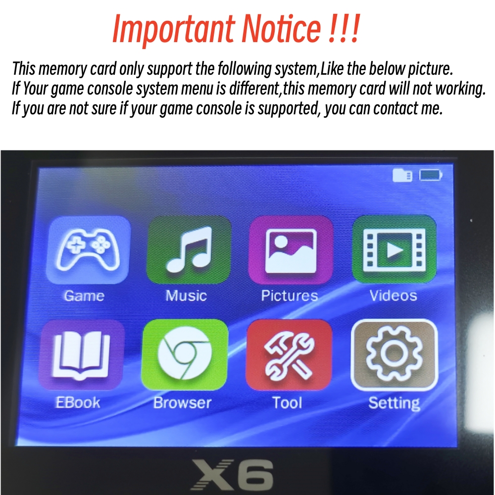 Game Card For X6 Game Console  - Retro Gaming X6 のレビューと価格