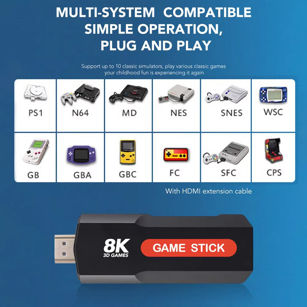 X2 Game Stick HD 4K 8K 3D Cons - Retro Gaming Os のレビューと価格