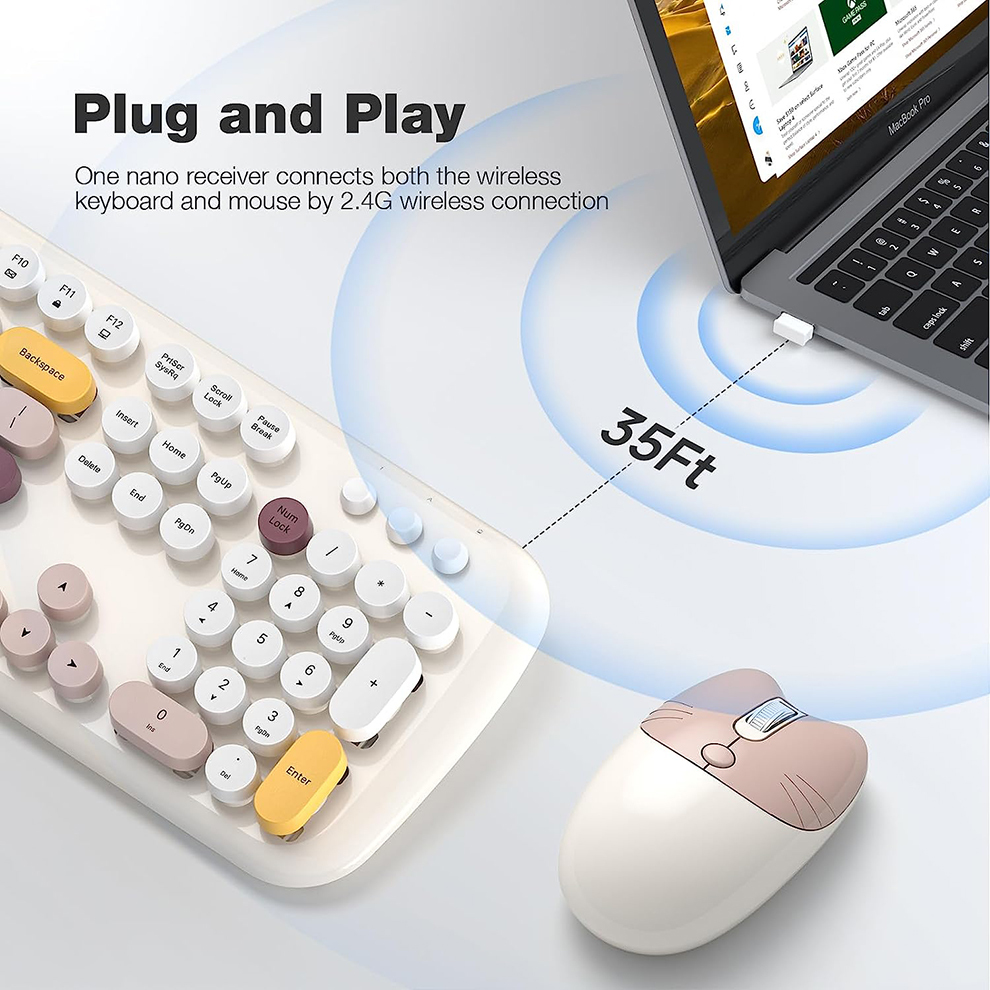 MOFII Wireless Keyboard and Mo - Retro Gaming Kc のレビューと価格