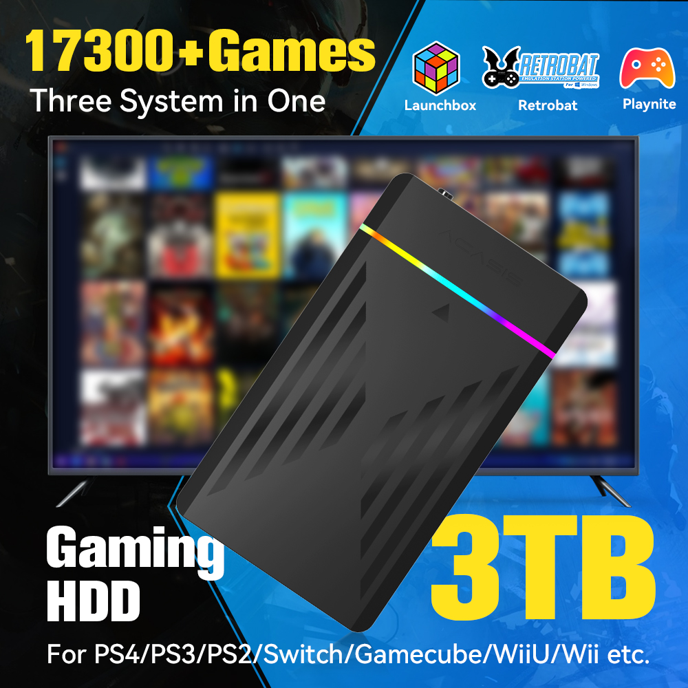 3TB Portable Gaming HDD Launch - Retro Gaming Os のレビューと価格