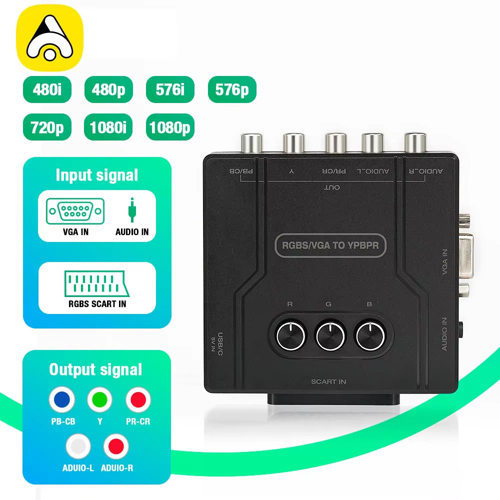 RGBS VGA to YPBPR Component Co - Retro Gaming Expo のレビューと価格
